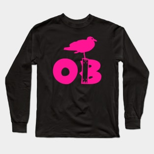 Ocean Beach Stumpy Pink Long Sleeve T-Shirt